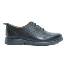 Liquida Zapatilla Hombre Cuero Negro Micr Base Eva C Negro C