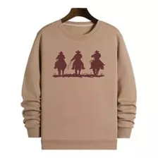 Blusa De Frio Moletom Masculino E Feminino Sem Capuz Country