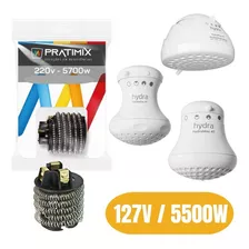 Resistência P/ Duchas Hydra 127v 5500w Cg4t0155 - Pratimix Acabamento Polido Cor Preto