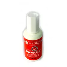 Corrector Pincel Líquido Micro 20ml X 12 Unidades 