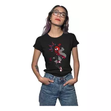 Playera Manga Corta De Dama De Miles Morales Spiderman