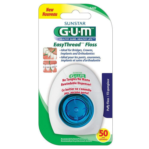 Fio Dental Ortodôntico 50 Usos Sunstar Gum