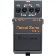 Pedal De Efeito Boss Metal Zone Mt-2 Preto