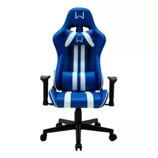 Cadeira Gamer Multi Warrior Sense Viper 130kg Couro Pu Azul