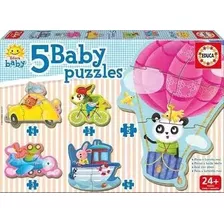 Rompecabezas Baby Puzzles Animales Al Volante 5 En 1 Pr