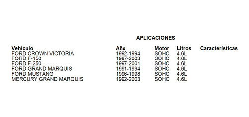 Junta Multiple De Escape Mercury Grand Marquis 1998 4.6l Dc Foto 2