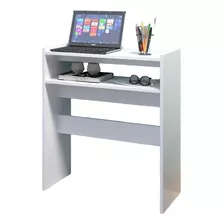 Mesinha Computador Multiuso Quarto Sala Escritorio Cor Branco