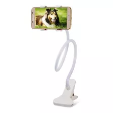 Soporte Holder Flexible De 60cm / Clip Para Celulares, Blanc