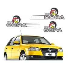 Kit Adesivos Emblemas Volkswagen Gol Copa Cor Padrão