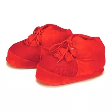 Pantufa 3d Sneaker Basquete Vermelho Adulta Infantil Tênis