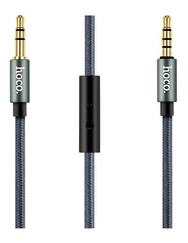 Cable Auxiliar De Audio Con Micrófono Jack 3.5mm 1m 