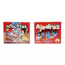 Pack Mascotas Y Mi Primer Ajedrez Juego De Mesa Montecarlo 