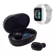 Kit Relógio Inteligente Smartwatch D20 + Fone S/fio 5.0 Nfe