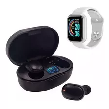 Kit Relogio Inteligente Smartwatch D20 + Fone S/fio 5.0 Nfe