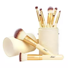 Matto Makeup Brushes Set De 10 Pinceles De Maquillaje Dorado