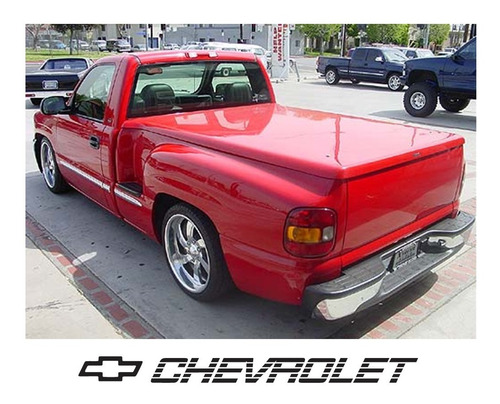 Sticker Chevrolet Con Logo Tapa Batea California Pick Up Foto 5