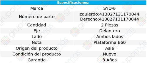 2 Bases Para Amortiguador Del Bmw 550i Gt 10 Syd Foto 2