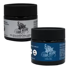 Lobo Negro Cera Gel Y Gel Hombre Cabello Barba Bigote 250gr