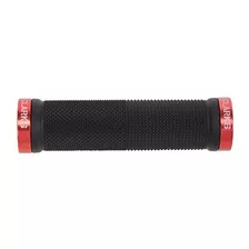 Manpla - Clarks Vice Lock-on Handlebar Grip Black With Red A