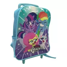 Mochila Infantil Con Carro My Little Pony 30x24x20 Oficial