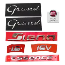 Emblema Siglas Grand Siena Essence 1.6 16v Original Fiat