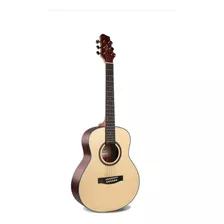 Guitarra Travel Electroacústica Smiger 361 Cuerdas De Acero Color Natural Orientación De La Mano Diestro