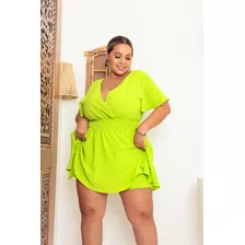 Moda Plus Size Roupas Plus Feminina Macaquinho Envio Em 24h