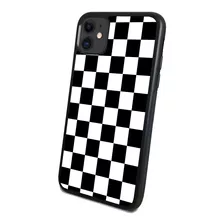 Funda Celular Diseño Cuadro Grande Negro Todos Los Modelos