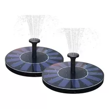 Pack De 2fuente De Agua Solar Bomba Riego Piscina Aspersores