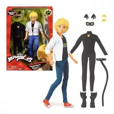 Muñeco Adrien A Cat Noir Articulado Ropa Miraculous Lelab