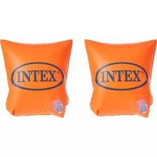 Flotadores De Brazos Deluxe Intex 58641 Color Naranja