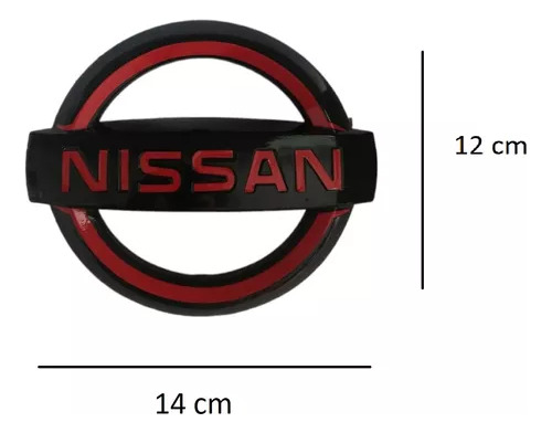 Emblema Parrilla Negro C/rojo Nissan Versa 2017 Foto 2