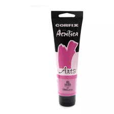 Tinta Acrílica Corfix Arts 120ml - Cores Quentes G1 Cor Laca Rosa - 061