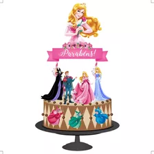 Topo De Bolo Topper De Aniversário Princesa Aurora