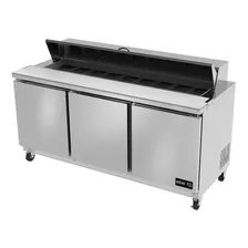 Mesa Refrigerada Para Ensaladas 18 Insertos Asber Apts-72-18