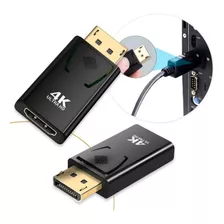 Kit 2 Adaptador Displayport Hdmi Conversor 4k 60hz Monitor