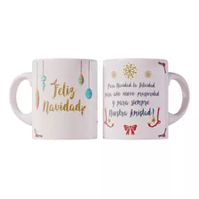 Taza Navideña Personalizada 3 Piezas