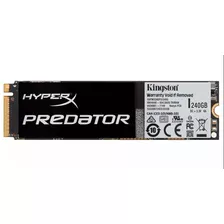 Ssd Kingston Hyperx Predator 240gb Shpm2280p2h/240g (pcie 2.0)