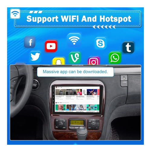 Estereo Mercedes-benz Clase S 1998-2005 Android Wifi Carplay Foto 5