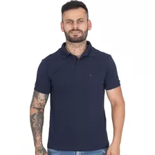 Camisa Gola Polo Masculina Piquet Lisa Manga Curta Casual