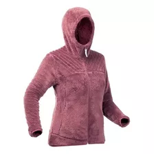 Blusa Fleece Feminino De Trilha Sh100 Ultra-warm Roxo
