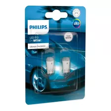 Kit 2 Lampara Posicion Led T10 Philips Ultinon Pro 12v 6000k