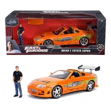 Auto Escala 1:24 - Rápidos Y Furiosos Toyota Supra Con Brian