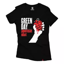 Baby Look Feminina Album Green Day America Idiot