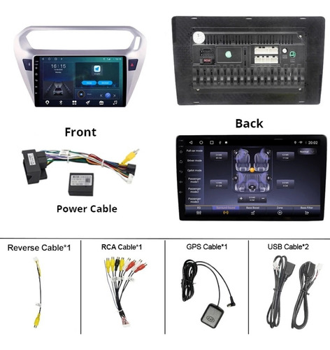 Radio Peugeot 301 Y Citroen C Elysee + Apple Carplay+ Canbus Foto 6