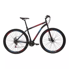 Bicicleta Aro 29 Vellares V40 21 Marchas E Freio A Disco Cor Preto/vermelho/azul