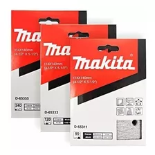 30 Lijas Makita 11.4cm X 14cm Surtido Grano 80 A 240