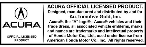 Acura Logotipo Cromado  Nombre En Placa Negra Foto 4