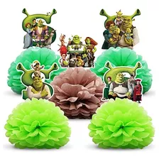 Decoraciones De Fiesta 5 Para Centros De Mesa De Shrek, Deco