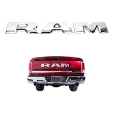 Kit 3 Letras Emblema Tampa Traseira Dodge Ram 2500 Cromado